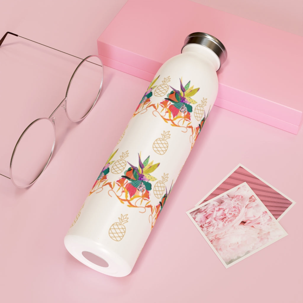 Tropical Pineapple Slim Water Bottle