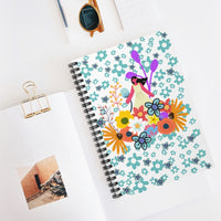 Among The Flowers Spiral Notebook