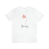 Flower Shirt for Women Pink Flower T Shirt for Spring Gift for Women Spring T-Shirt