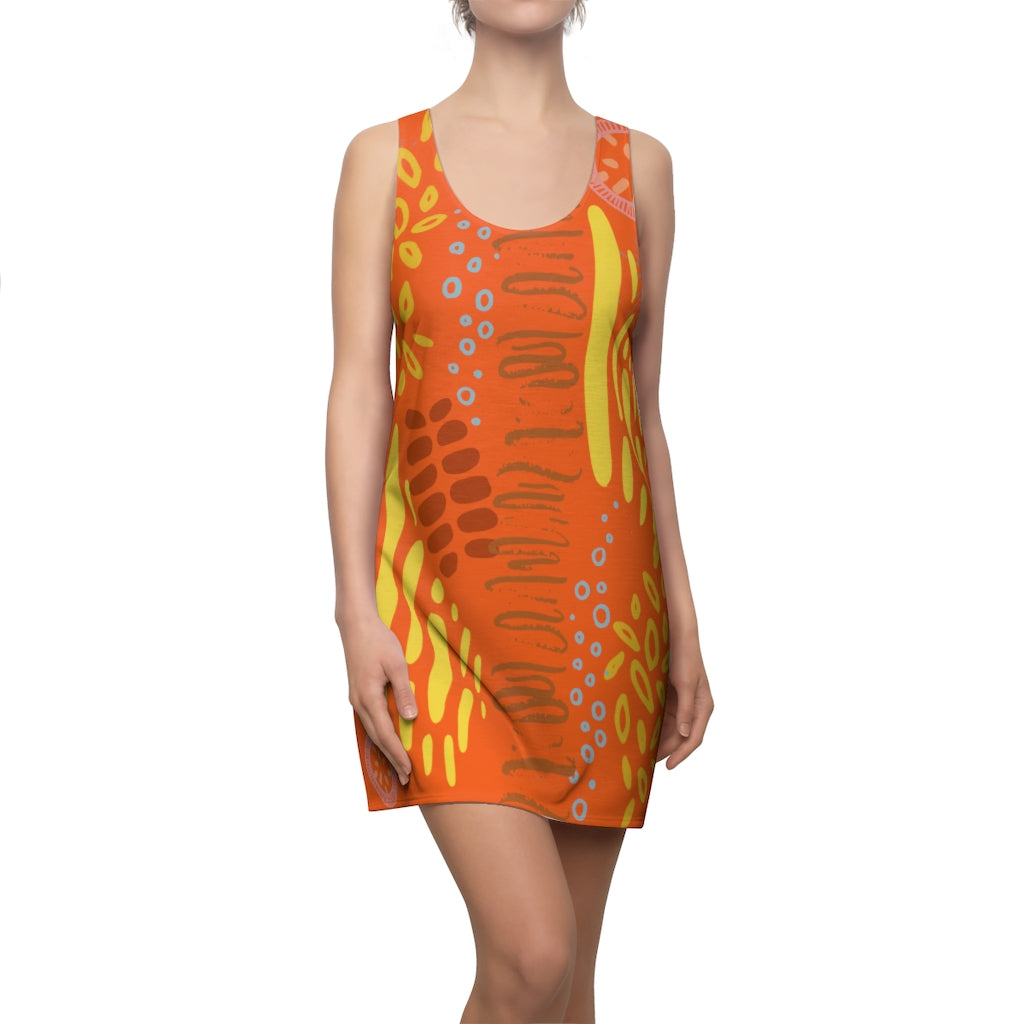 Carefree Women's Racerback Dress - Orange