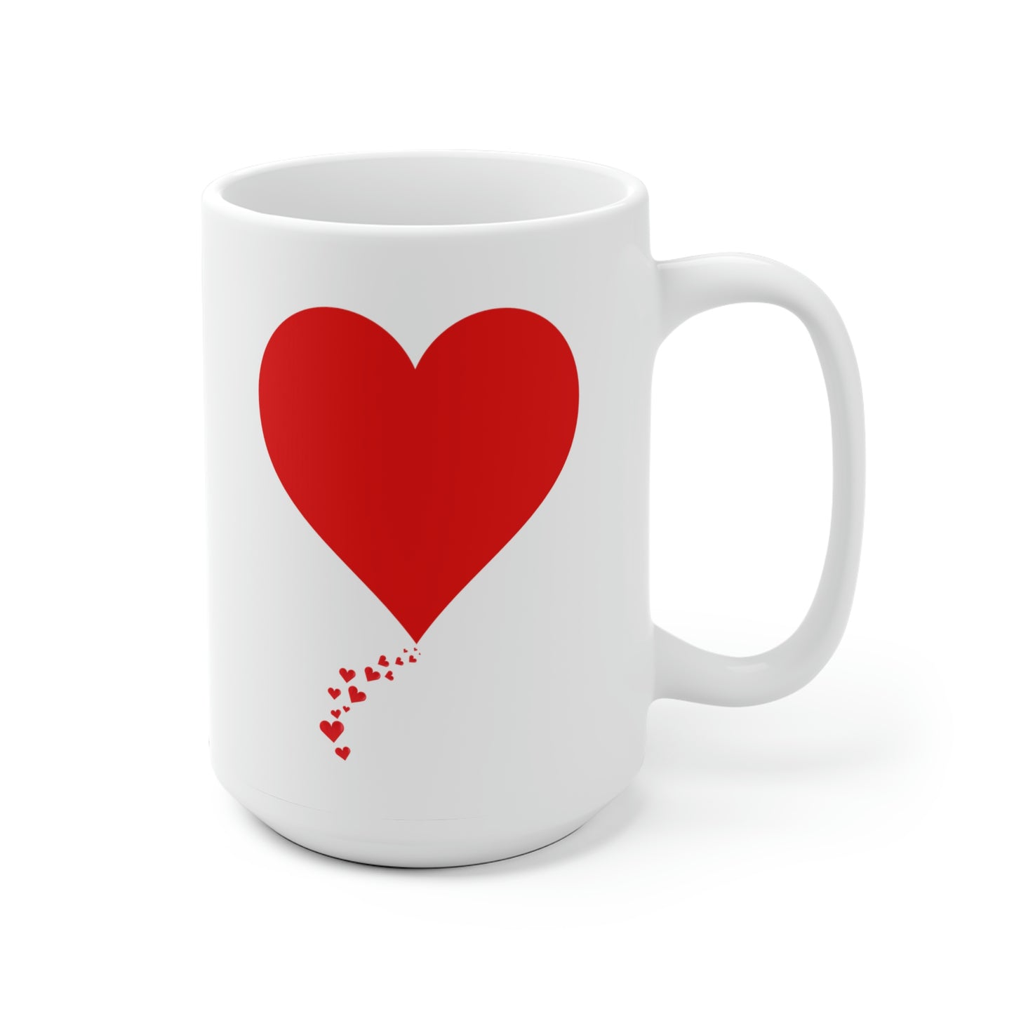 One Heart Forever Mug 15 oz - White