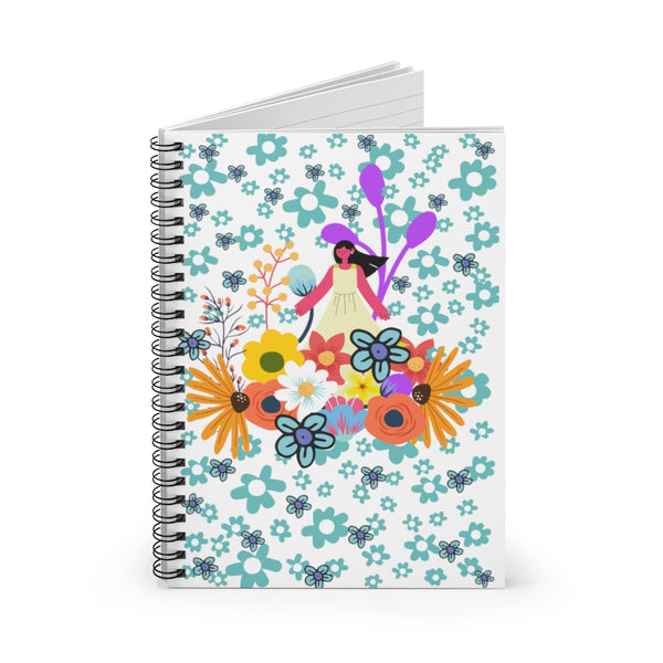 Among The Flowers Spiral Notebook