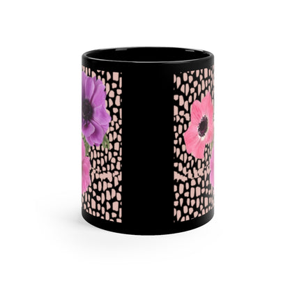 Anemones 11oz Mug - Black