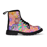 Multicolor Abstract Women's Boots