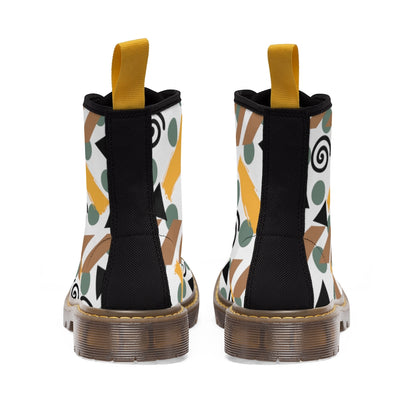 Camo Abstract Men's Canvas Boots