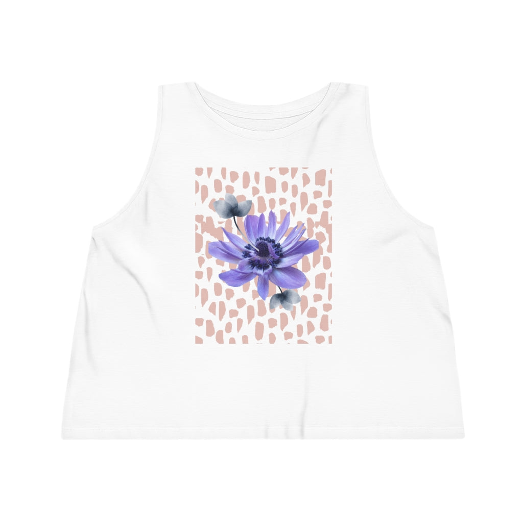 Purple Anemone Women's Cropped Tank