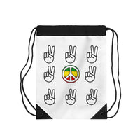 Let Peace Reign Drawstring Bag #4