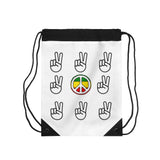 Let Peace Reign Drawstring Bag #4