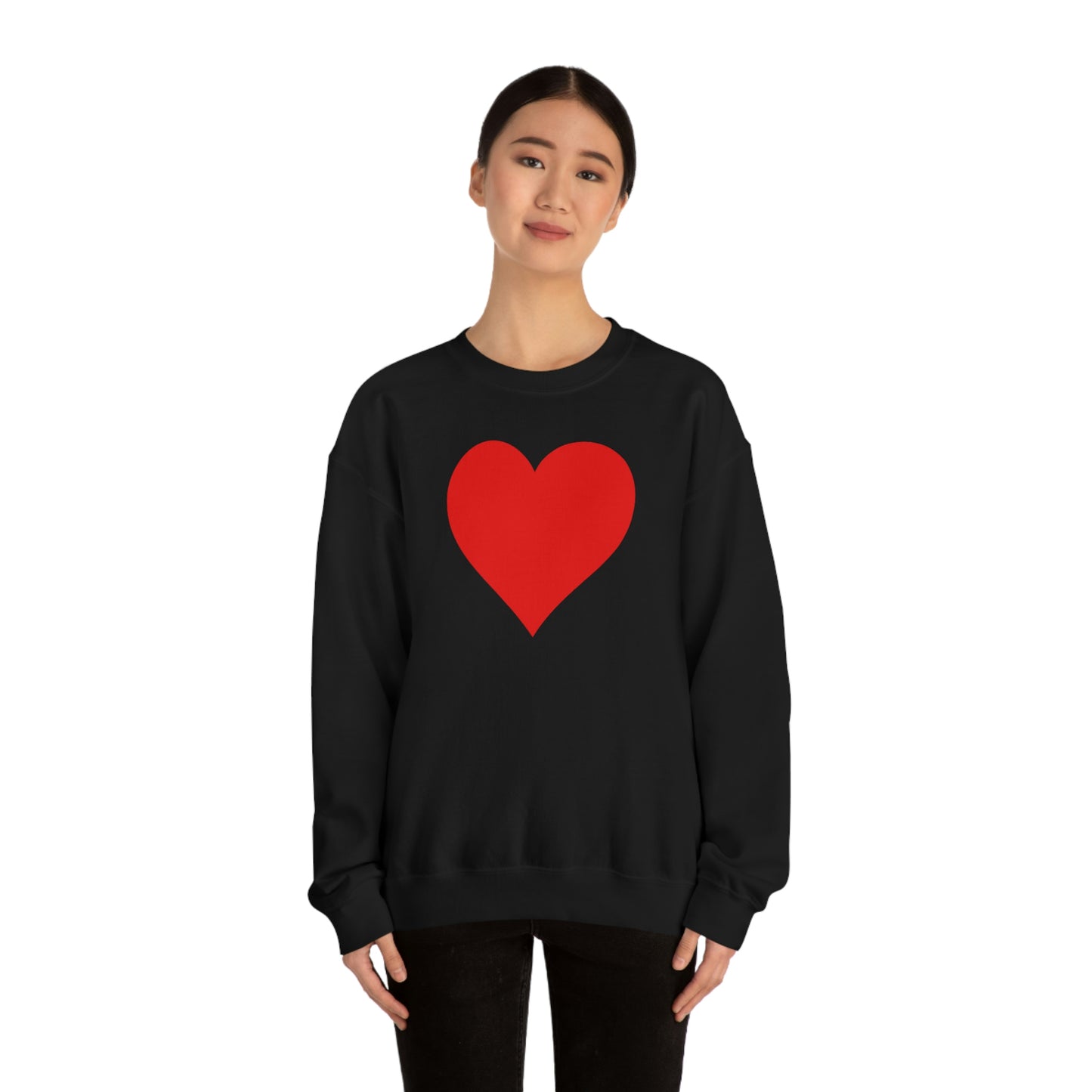 One Heart One Love Valentine Red Heart Sweatshirt