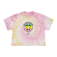 Let Peace Reign Tie-Dye Crop Tee