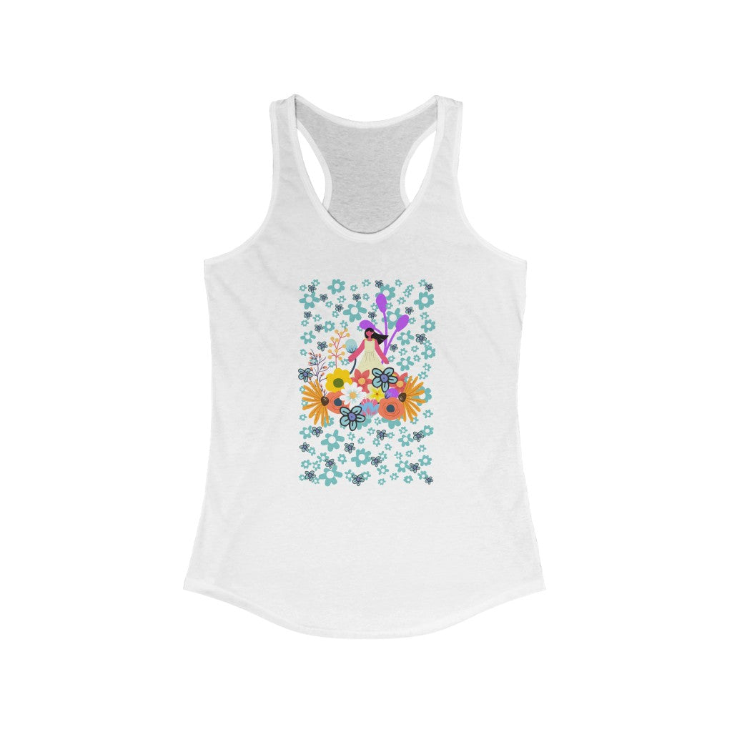 Among The Flowers Women's Racerback Tank