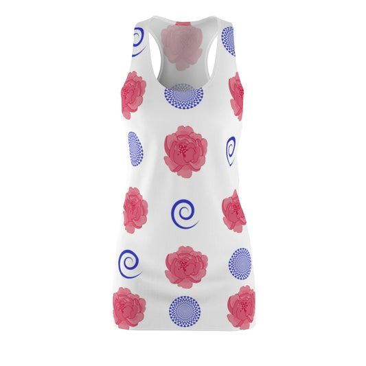 Peonies and Spirals Women's Racerback Dress