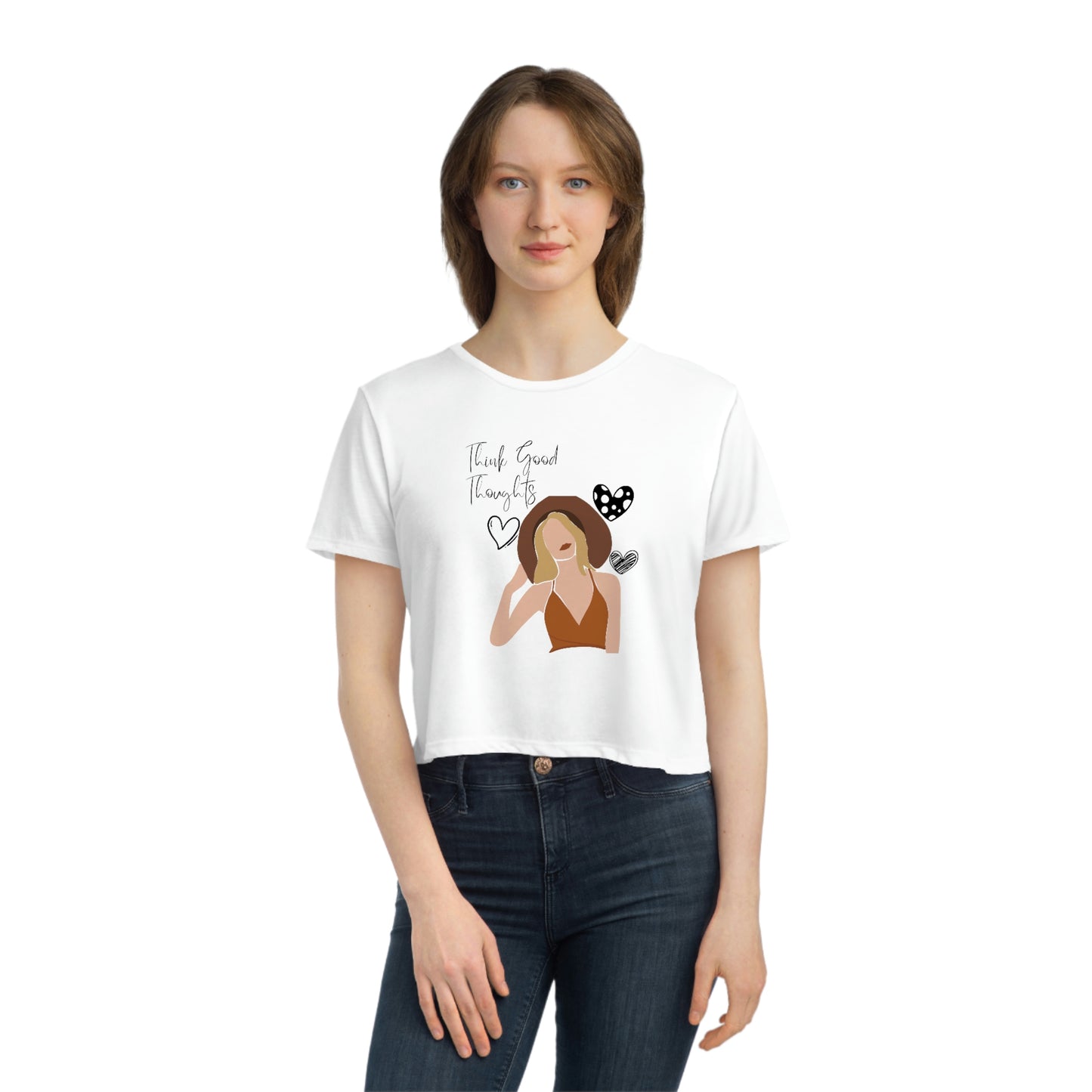 Think Good Thoughts Cropped Tee