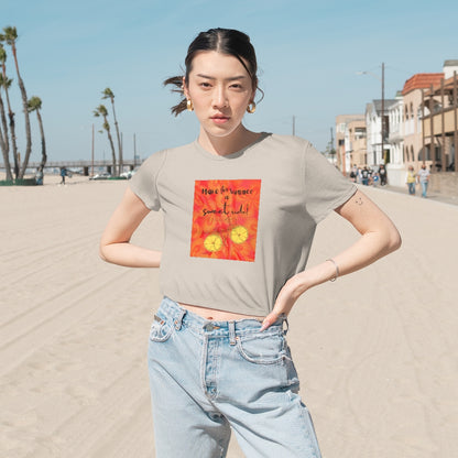 Women's Flowy Cropped Tee