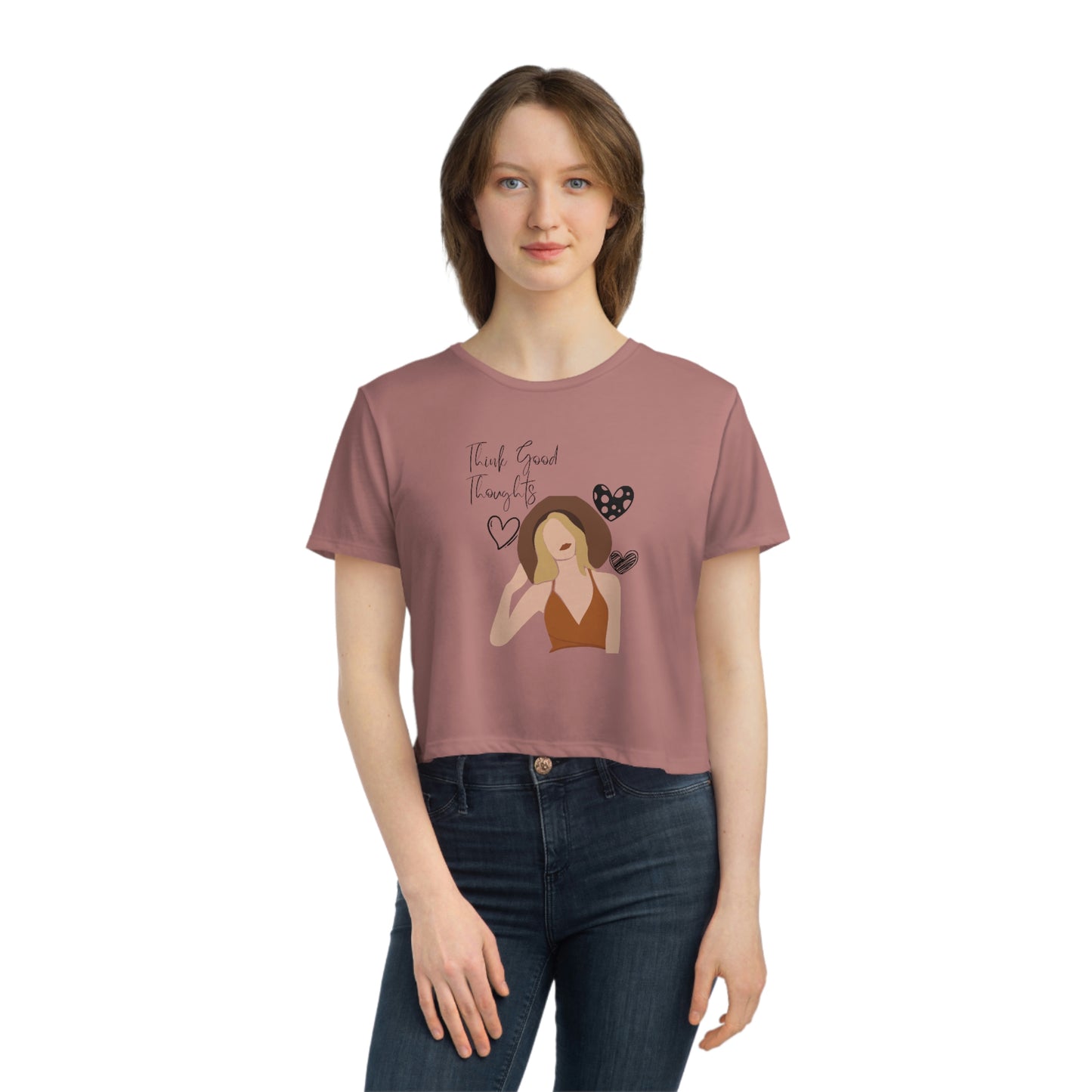 Think Good Thoughts Cropped Tee