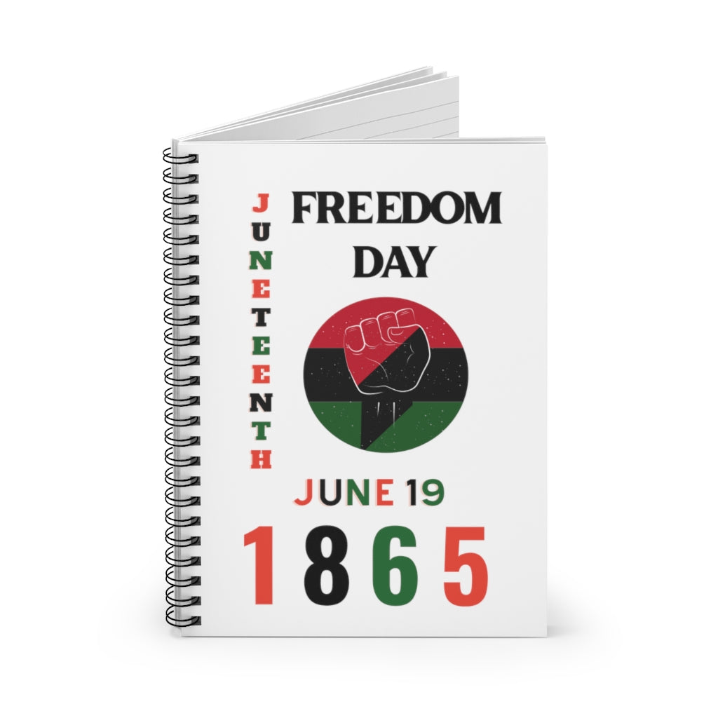 Freedom Day 1865 Spiral Notebook