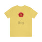 Womens Flower T Shirt for Spring Shirt Red Flower T shirt for Gift Shirt for Spring