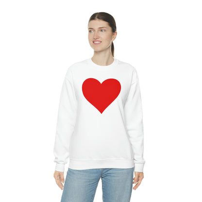 One Heart One Love Valentine Red Heart Sweatshirt