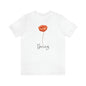 Flower T Shirt for Spring T Shirt for Women for Gift Orange Flower Ladies Spring Gift Flower Shirt