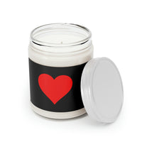 One Heart, One Love Scented Candle, 9oz - Black