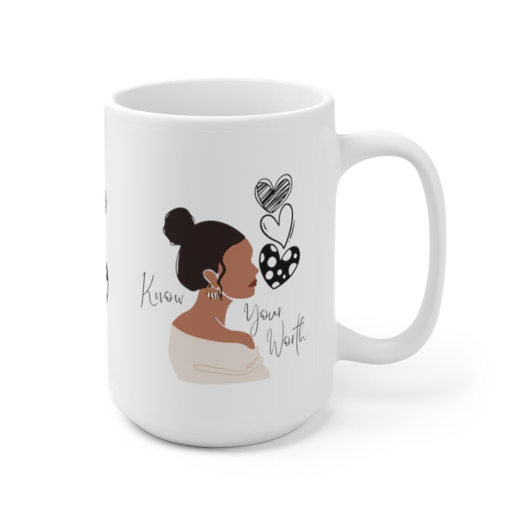 Know Your Worth Mug 15oz