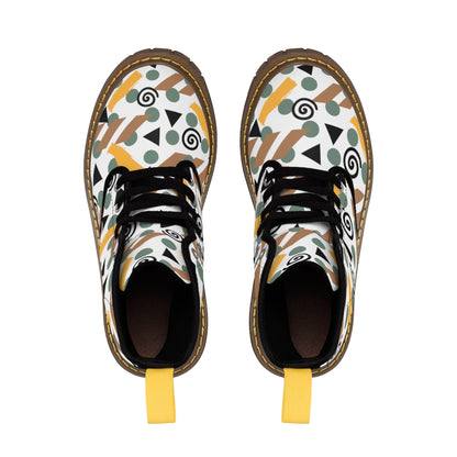 Camo Abstract Men's Canvas Boots