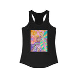 Multicolor Abstract Women's Ideal Racerback Tank