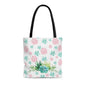 Pink and Green Succulents Tote Bag