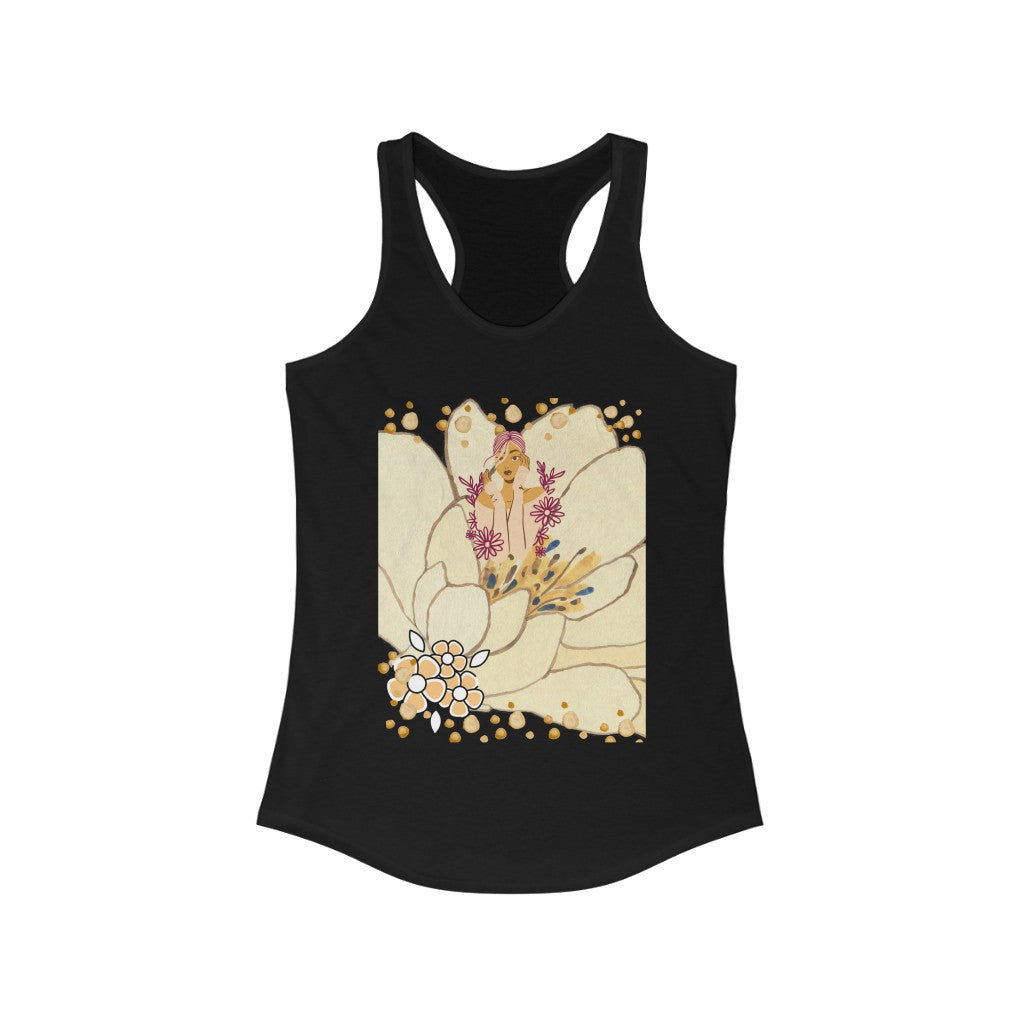 Brown Fusion Women's Racerback Tank