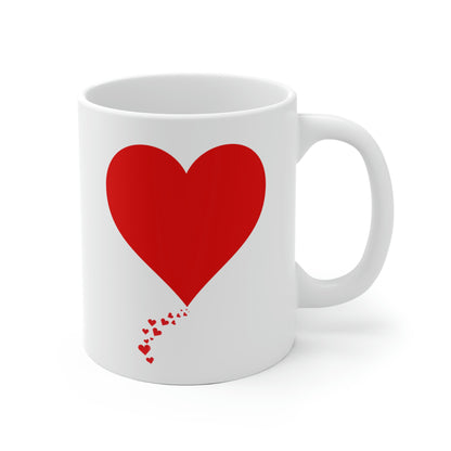 One Heart Forever Mug 15 oz - White