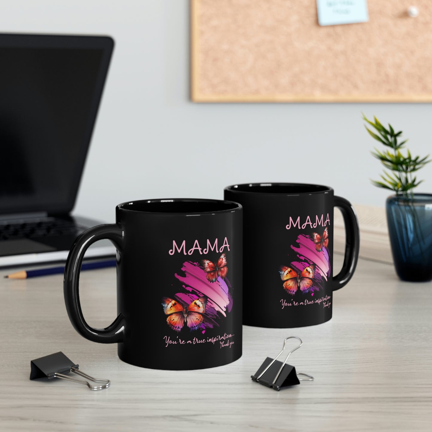 Mothers Day Gift for Mama Mug with Butterflies Gift for Mom and Coffee Lovers Gift for Butterfly Lovers