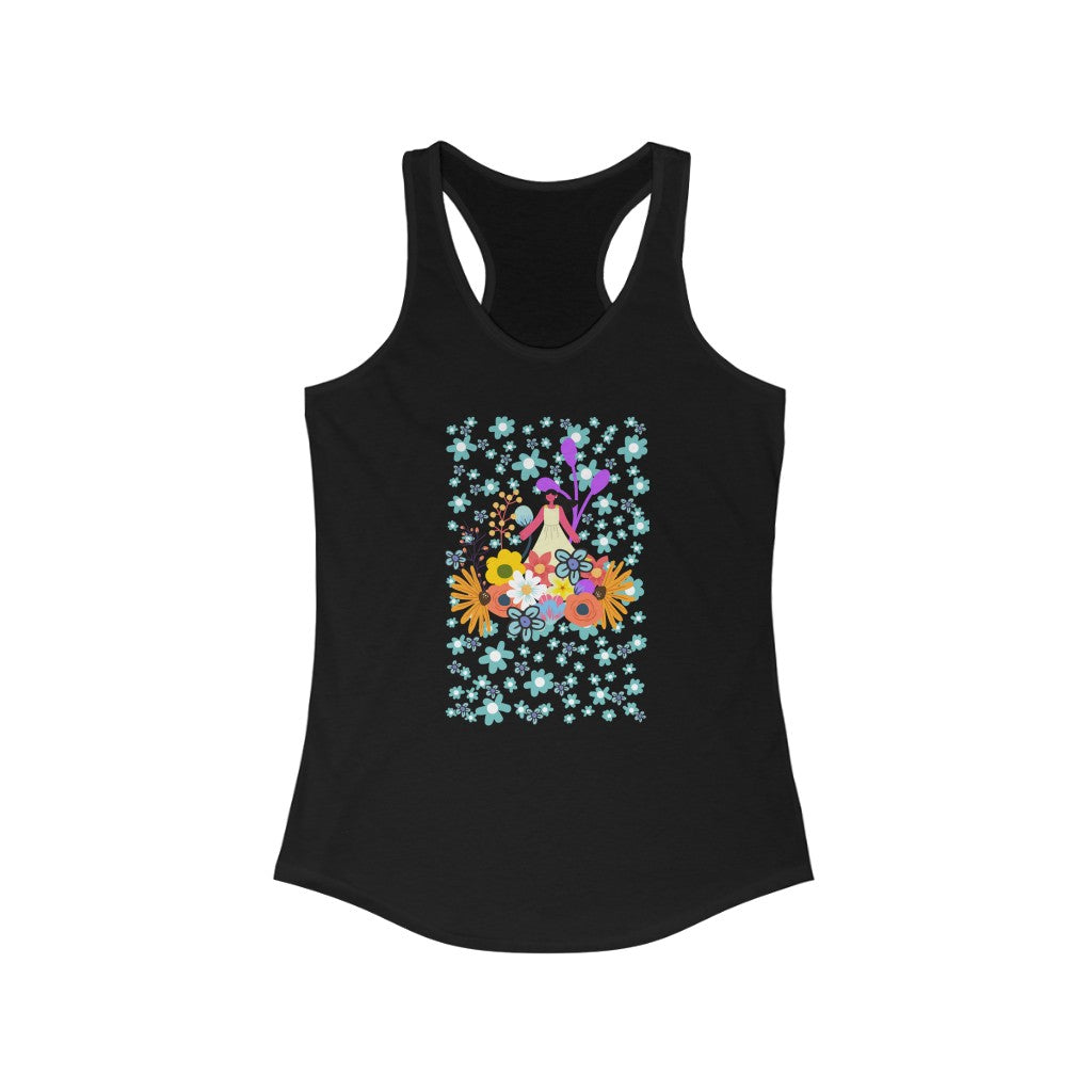 Among The Flowers Women's Racerback Tank