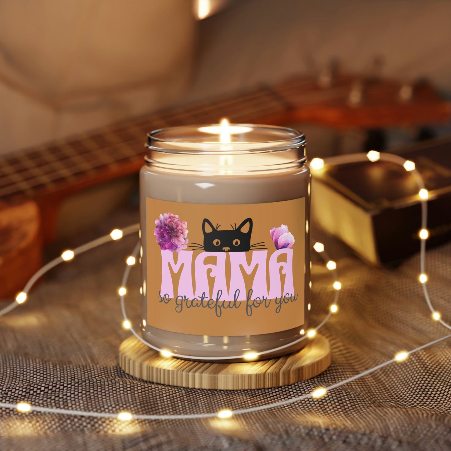 Mothers Day Candle Scented for Mom Gift Candle for Birthday 9 oz Brown
