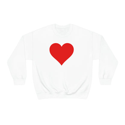 One Heart One Love Valentine Red Heart Sweatshirt
