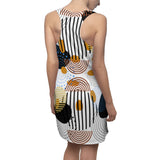 Circles Bars and Rocks Racerback Dress