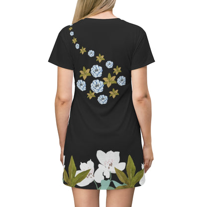 Summer Breeze T-Shirt Dress - Black