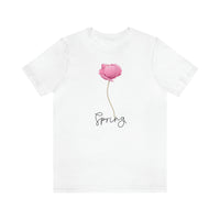 Flower T Shirt for Women Pink Flower Shirt Gift for Spring for Ladies Spring Flower Shirt