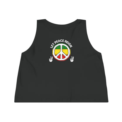 Let Peace Reign Cropped Tank Top