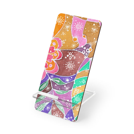 Multicolor Abstract Mobile Phone Stand