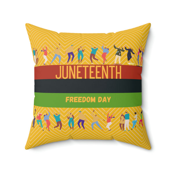 Juneteenth Square Pillow
