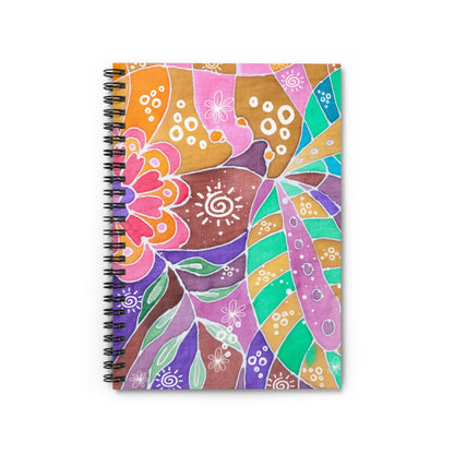 Multicolor Abstract Spiral Notebook
