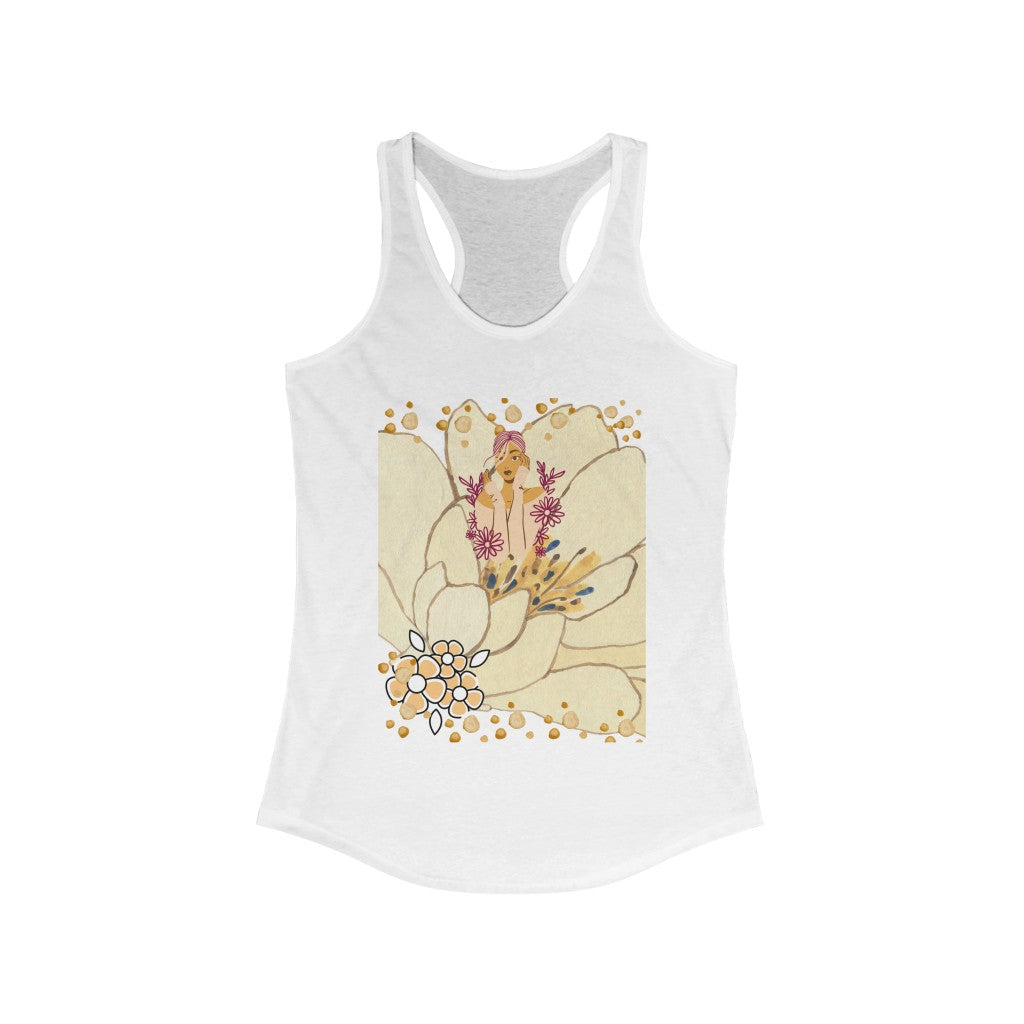 Brown Fusion Women's Racerback Tank
