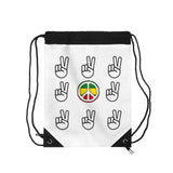 Let Peace Reign Drawstring Bag #4