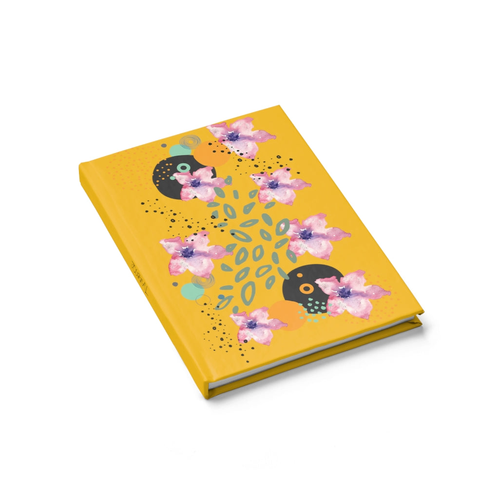 Pink Flower Abstract Journal
