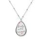 Eternity Won't Be Long Enough Oval Necklace Valentine Jewelry - White