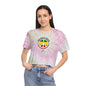 Let Peace Reign Tie-Dye Crop Tee