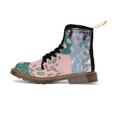 Abstract in Pink and Green Women's Boots