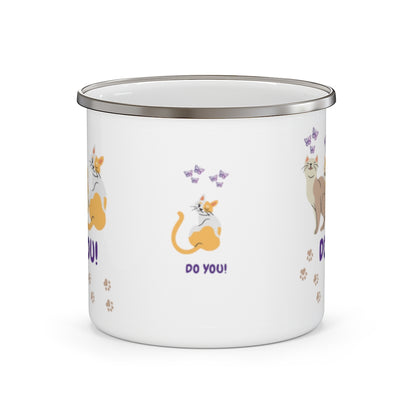 Do You Enamel Camping Mug - Cat