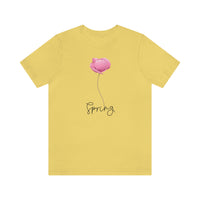 Flower T Shirt for Women Pink Flower Shirt Gift for Spring for Ladies Spring Flower Shirt