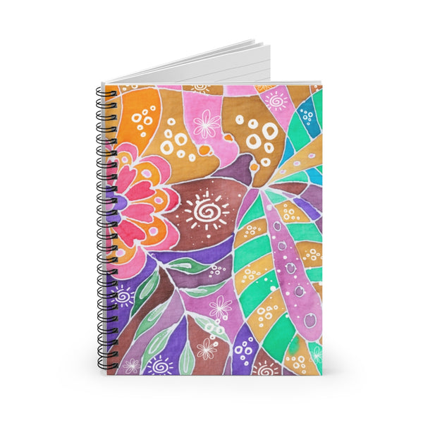 Multicolor Abstract Spiral Notebook